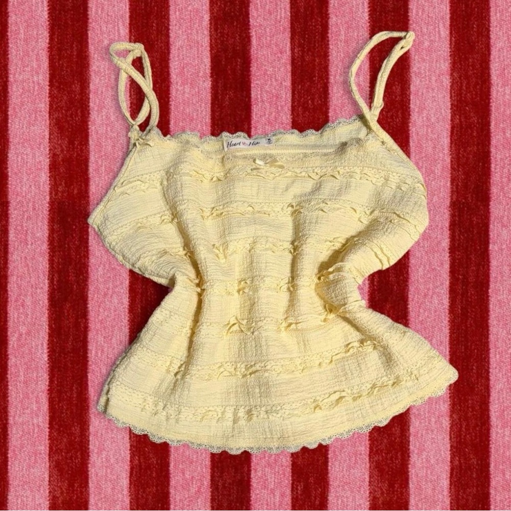 Heart Hips Yellow Lace Camisole